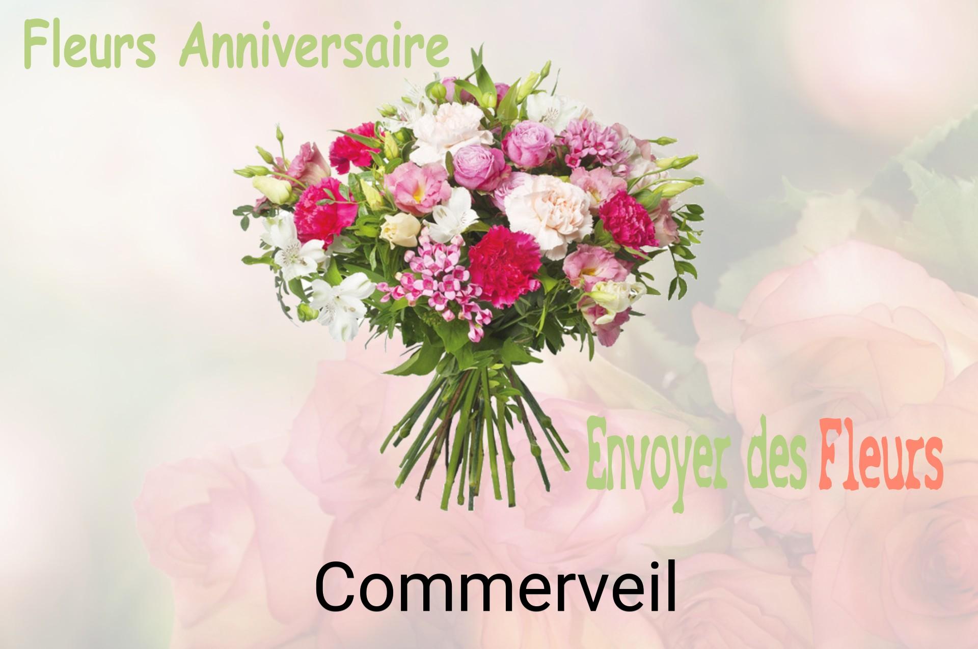 Bouquet de fleurs d’anniversaire livré à Commerveil